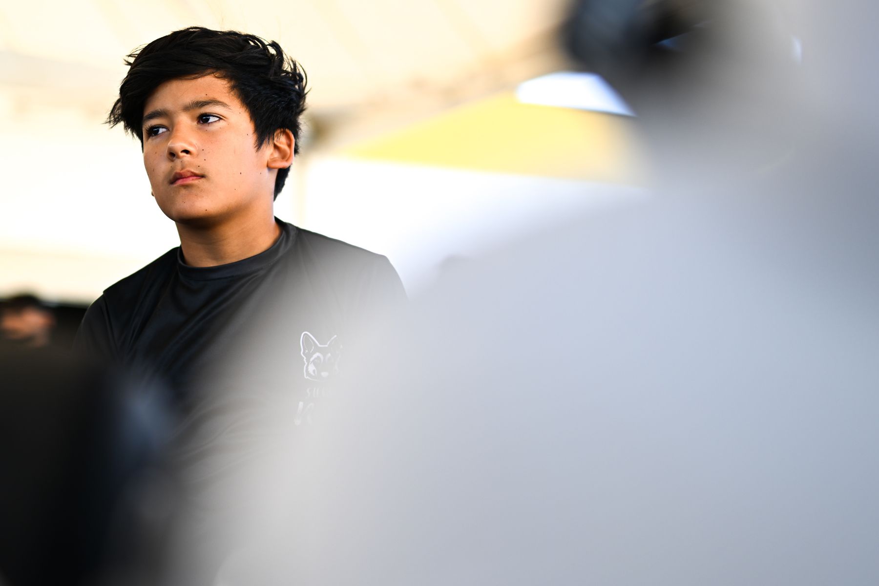 Nico Salazar en el paddock de La Conca